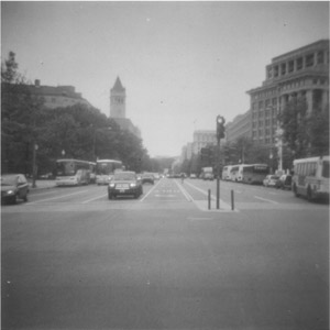 Pennsylvania Avenue, Washington D.C., from the middle of the street